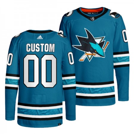 San Jose Sharks Hockeydrakt Custom Teal Authentic - Herre